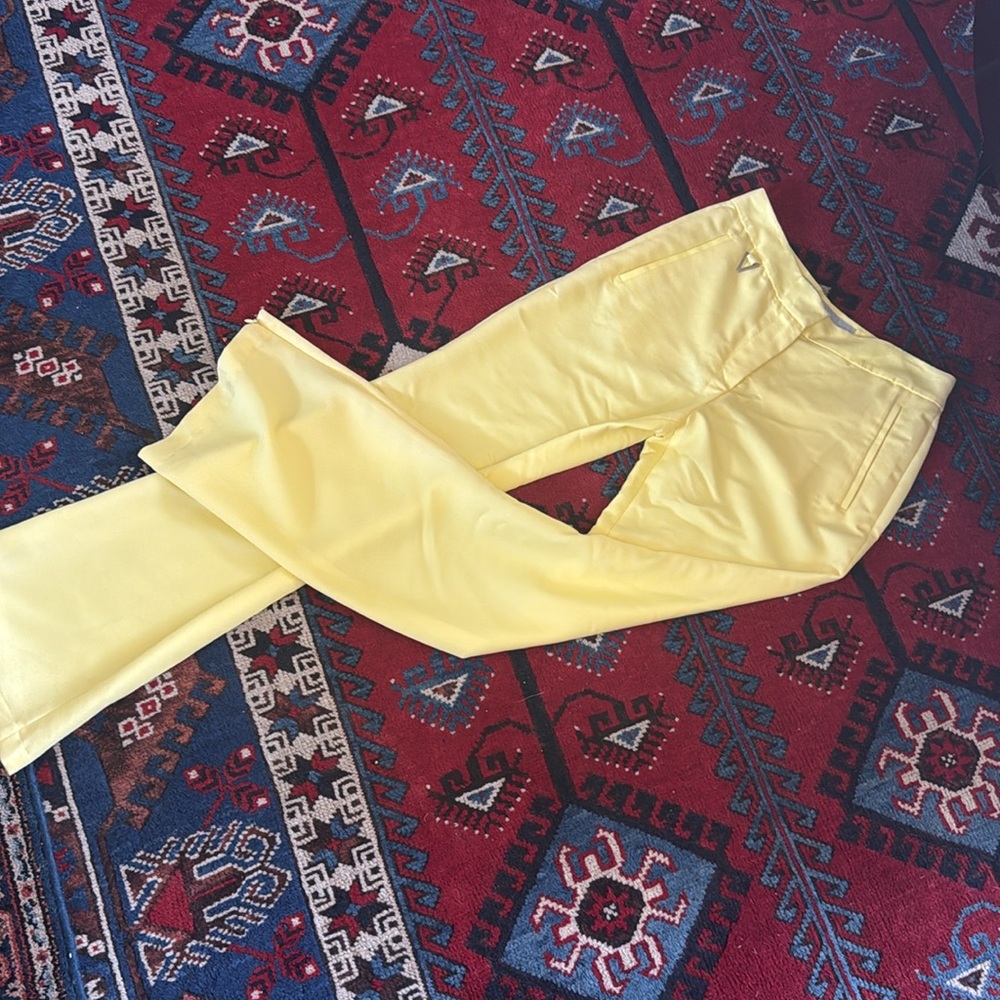 Versace Trousers/ Pants 28/ 42 Bell Flare Yellow